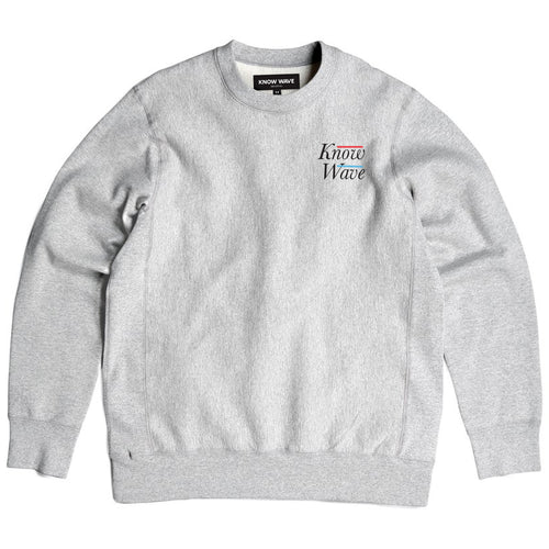 SERIF EMBROIDERED CREWNECK